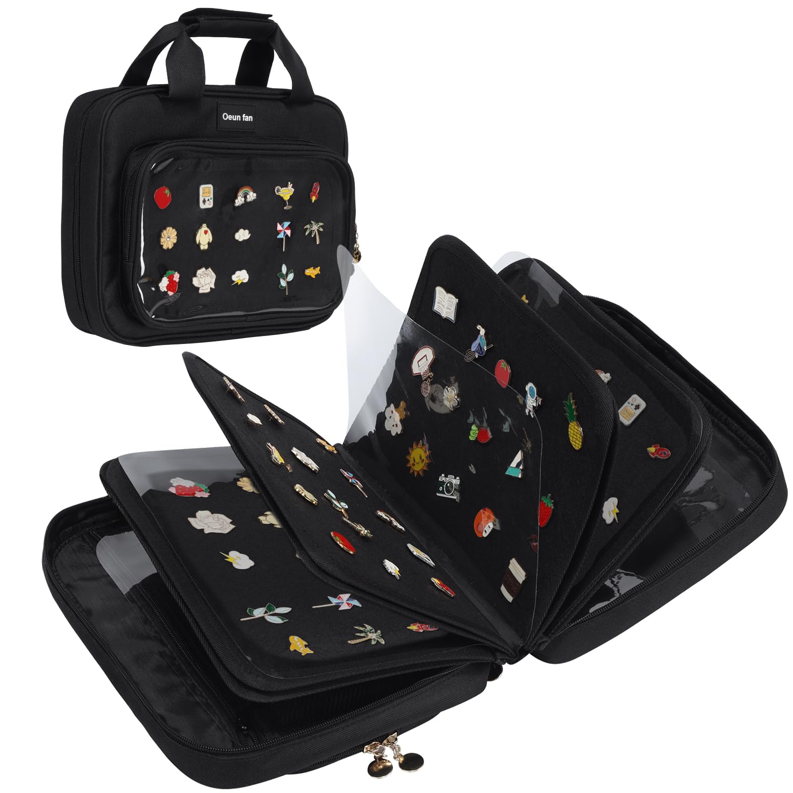 Amazon.com: Enamel pin display bag, 8-page pin trading book